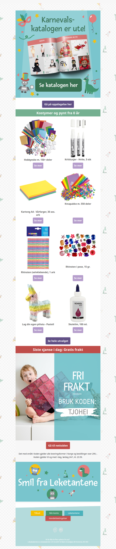 Den festligste karnevalskatalogen er her 🎉