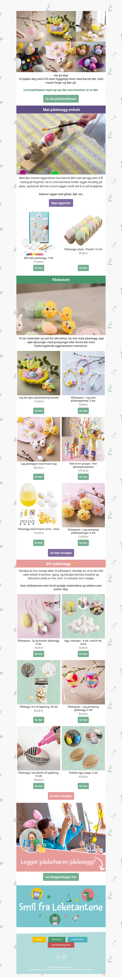 Påskesett og pynt til nybegynnere og eksperter i alle aldre 🐣