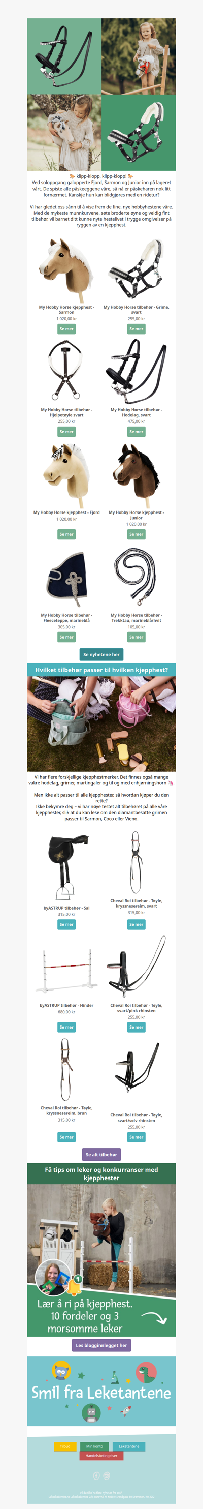 Nye, søte kjepphester som kan klappes, klemmes og konkurrere 🐴