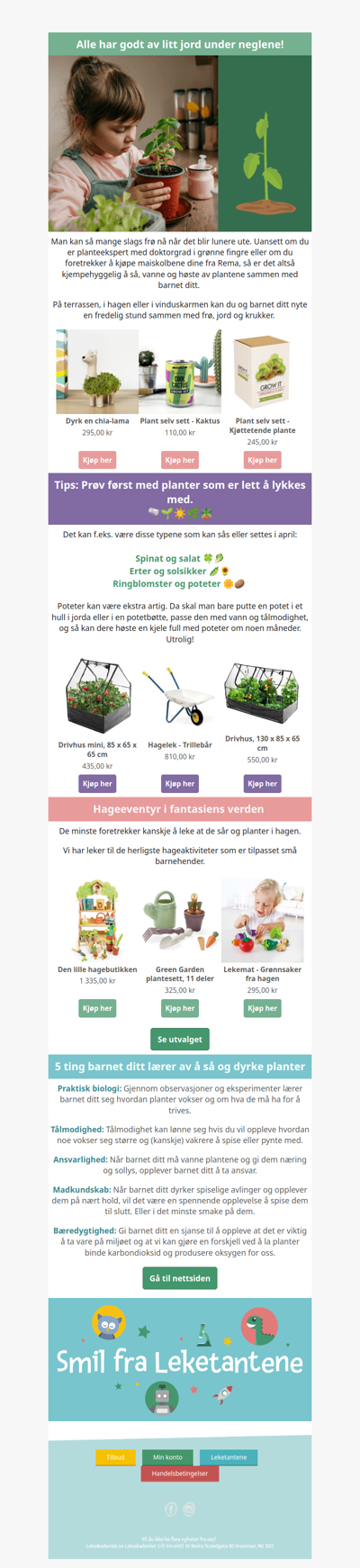 5 ting barnet ditt lærer av å dyrke jorda 🌱