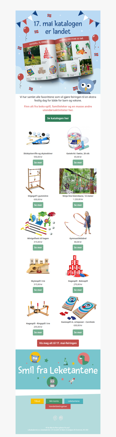 Se katalogen til 17. mai 🎉