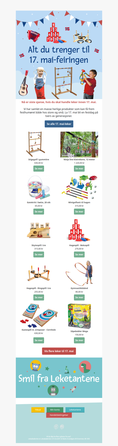 Siste sjanse: Bli klar til 17. mai 🎉