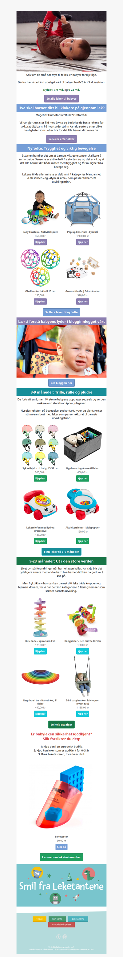 Hei på deg! Velg trygge, morsomme og utviklende babyleker 🐥