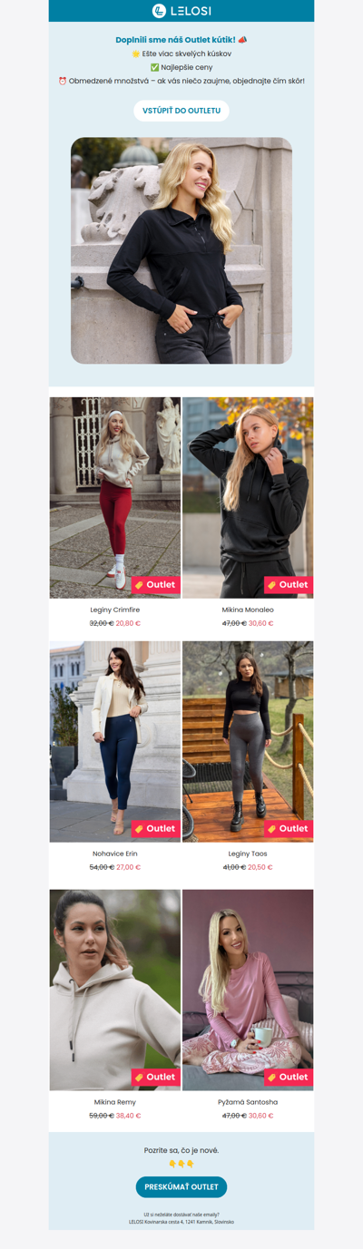 Dobrý deň, náš OUTLET je teraz ešte väčší! 💥