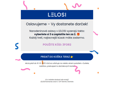 Dobrý deň, narodeninové prekvapenie pre Vás! 🎉