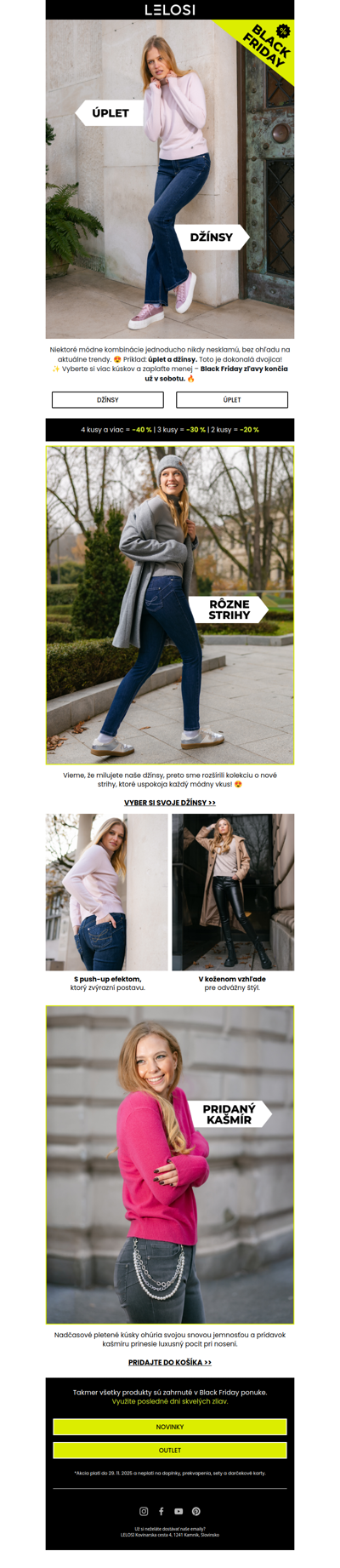 🔥 MÓDNY HIT: džínsy + úplet