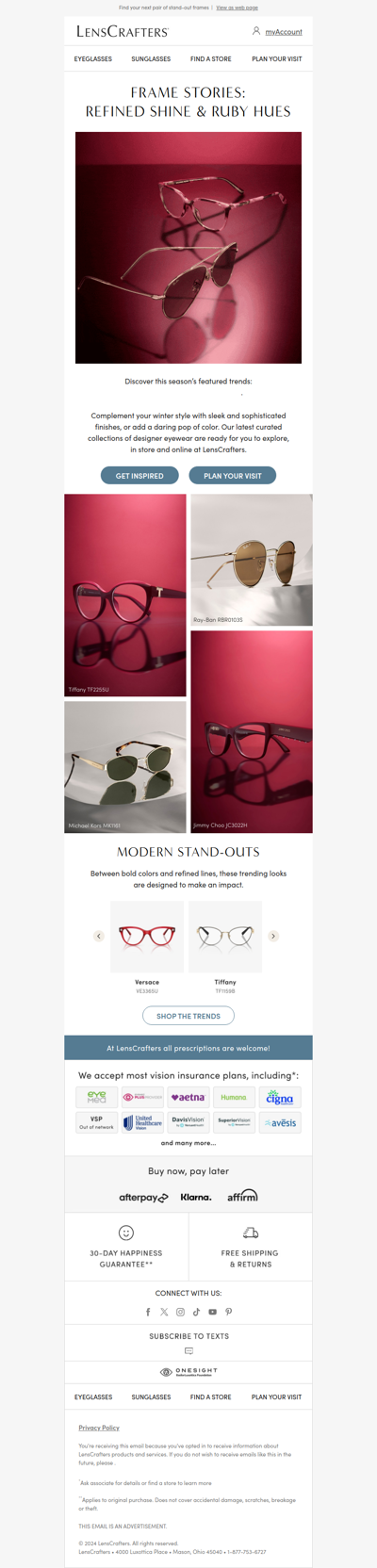 Discover this season’s trending eyewear at LensCrafters