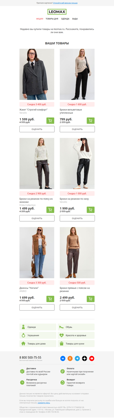 Вам понравился товар?