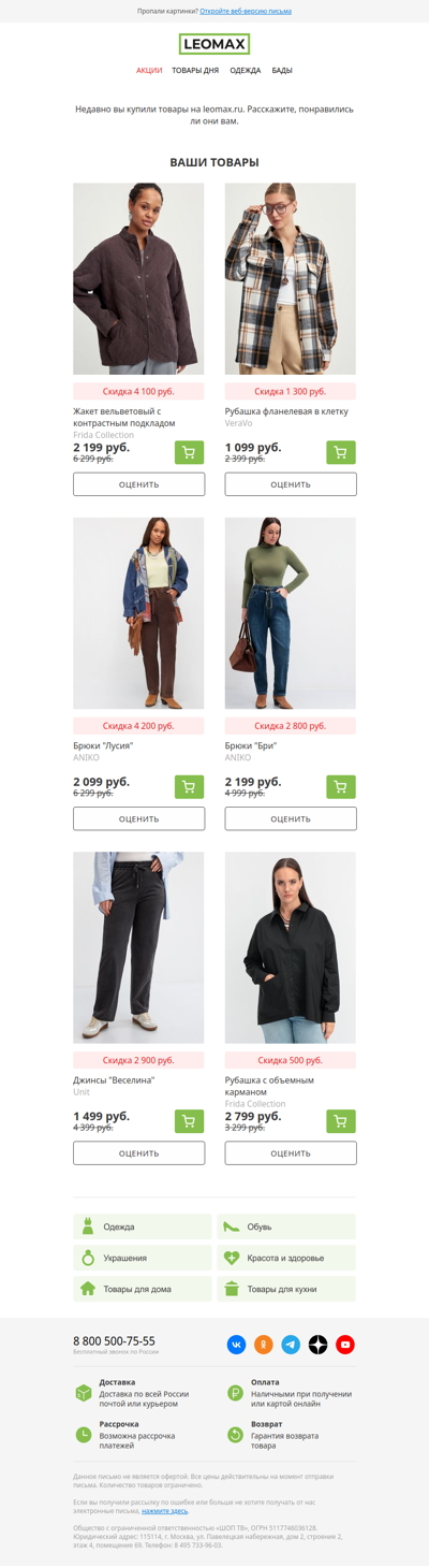 Вам понравился товар?