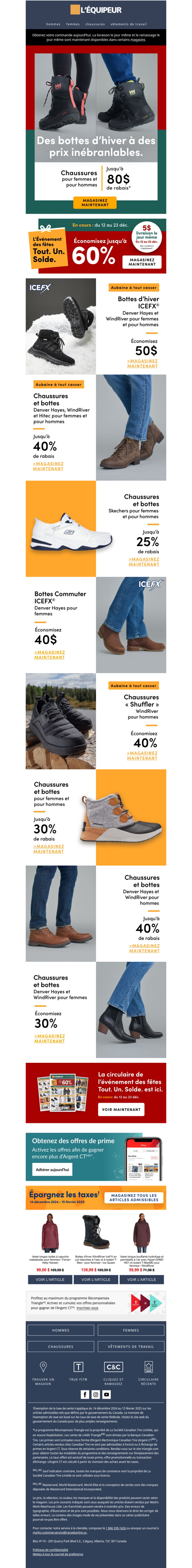 Prêts pour les grosses économies sur les chaussures cette saison des Fêtes? 👟