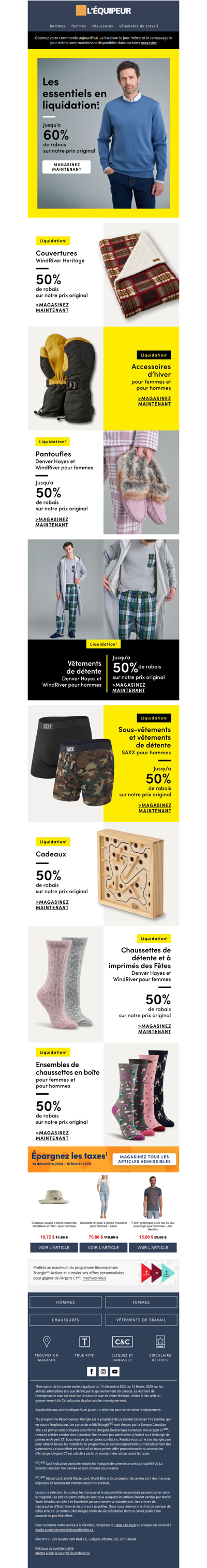 En liquidation ⚠️ Jusqu'à 60 % de rabais sur les accessoires