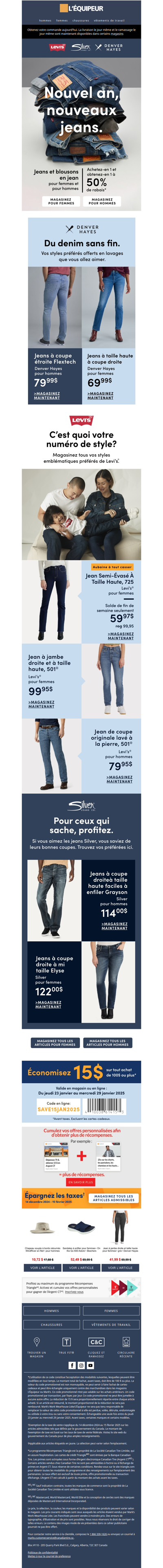 Dites bonjour à vos marques de jeans préférées.