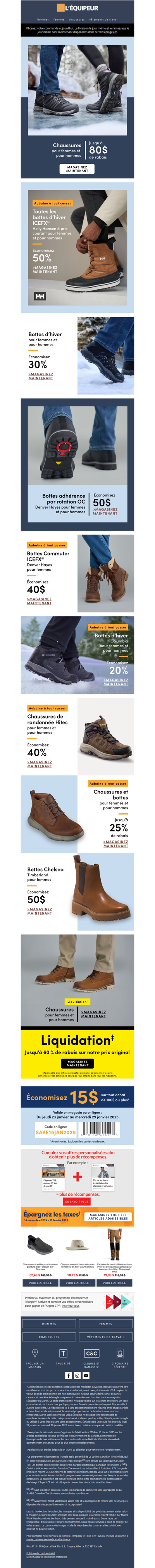 Jusqu'à 80 $ de rabais sur les bottes d'hiver se trouve là-dedans ⬇️