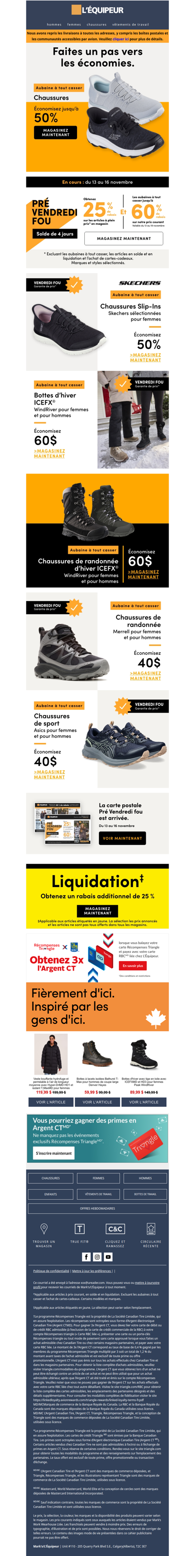 Économisez jusqu’à 50 % sur les chaussures : Pré Vendredi fou – Solde de 4 jours 🟧