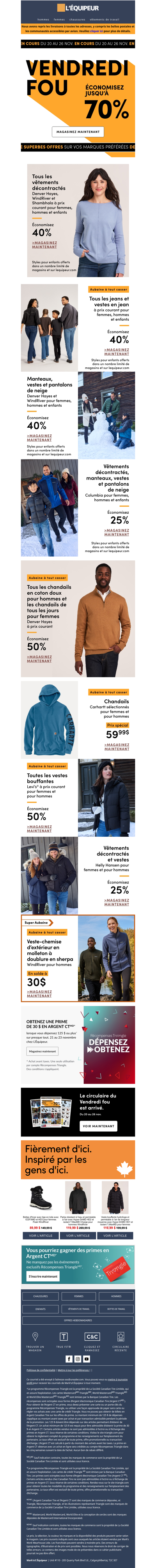 VENDREDI FOU : Économisez jusqu’à 70 % 🟧