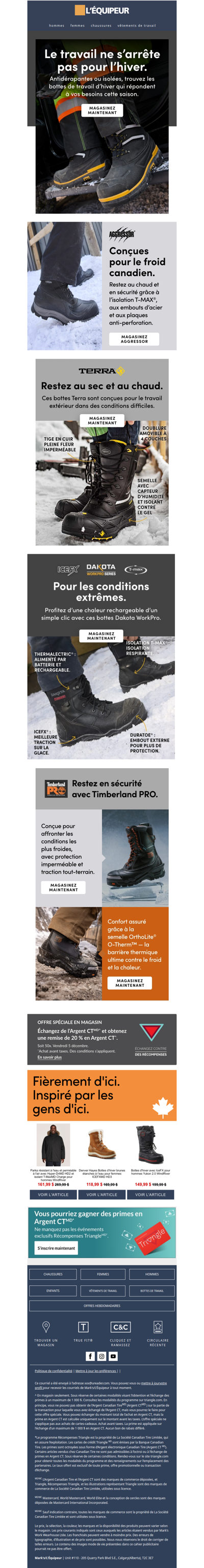 Magasinez les bottes de travail de sécurité d’hiver 🥾