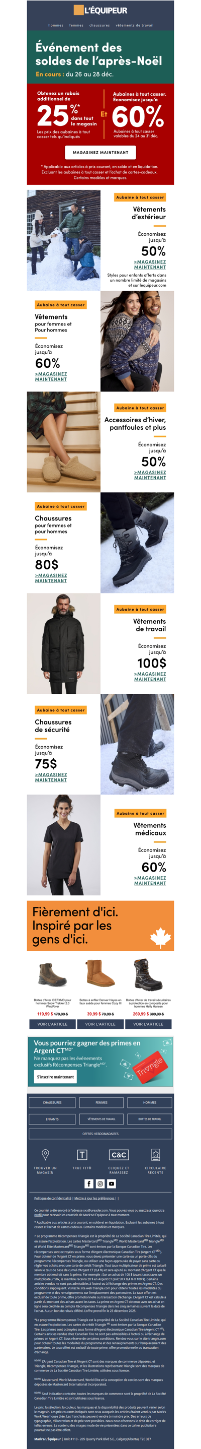 L’Événement des soldes de l’après-Noël est en cours : économisez avant qu’il ne soit trop tard 🎄