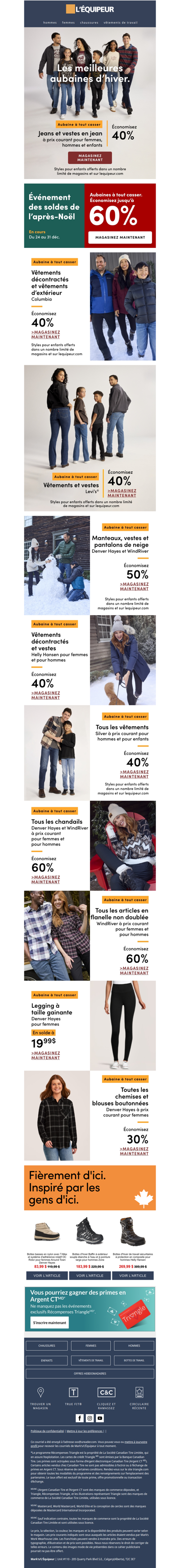 Magasinez les meilleures aubaines sur les vêtements, manteaux et plus ‼️