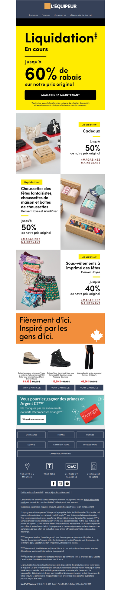 Obtenez jusqu’à 60 % de rabais sur le prix original 🟧