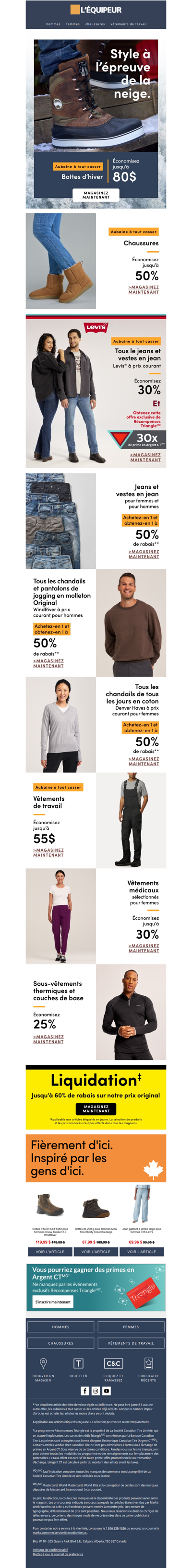 Économisez jusqu’à 80 $ sur les bottes d’hiver ❄️