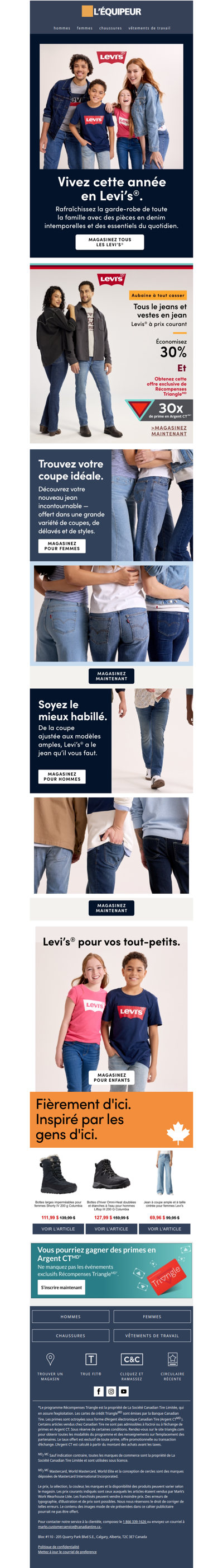 Vivez cette année en Levi’s®👖