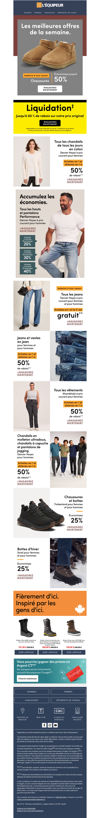 Découvrez les meilleures aubaines de la semaine 👀