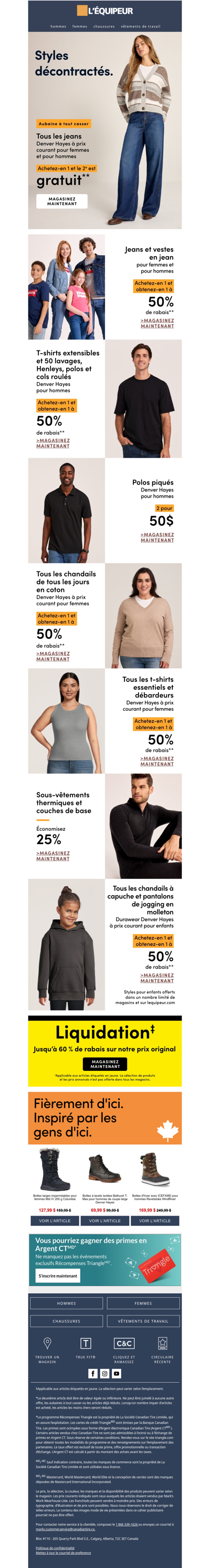 Achetez-en 1 et le 2e est gratuit* – jeans Denver Hayes 👖