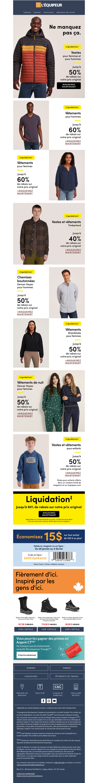 Jusqu’à 60 % de rabais sur les grandes marques : liquidation en cours ⚡