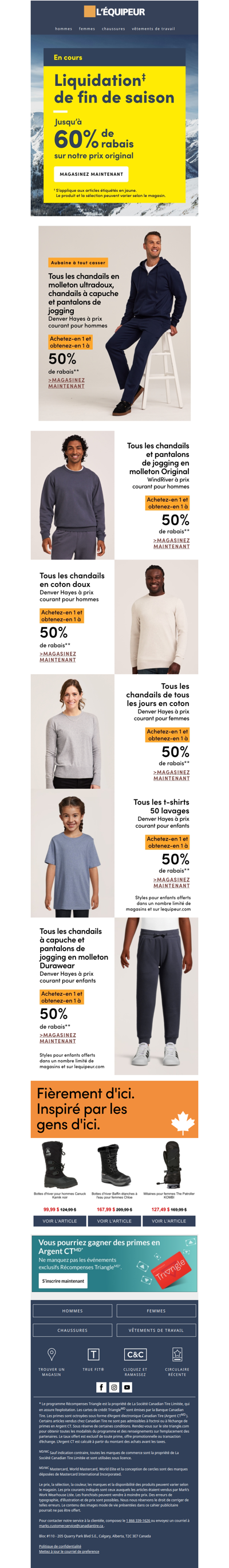 Plein d’aubaines en achat mixte à 50 % de rabais** à l’intérieur 👀