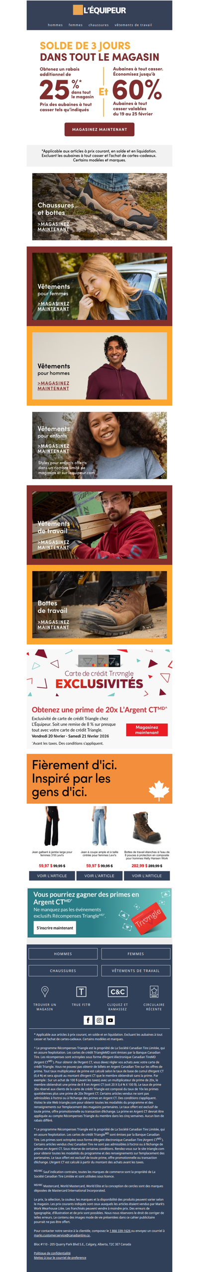 Le solde de 3 jours dans tout le magasin commence aujourd’hui 🟧