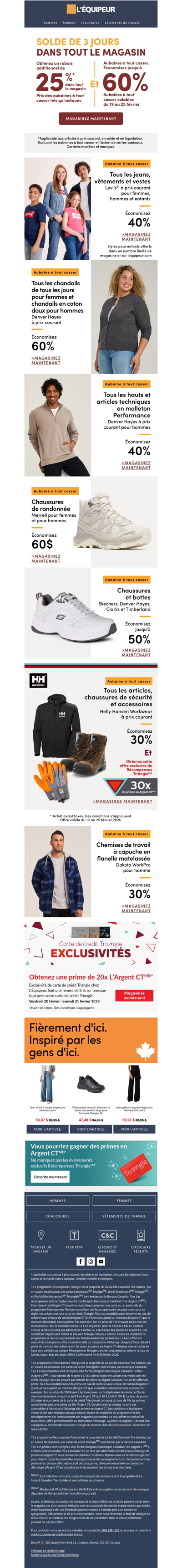 Se termine demain : solde de 3 jours dans tout le magasin 🟧