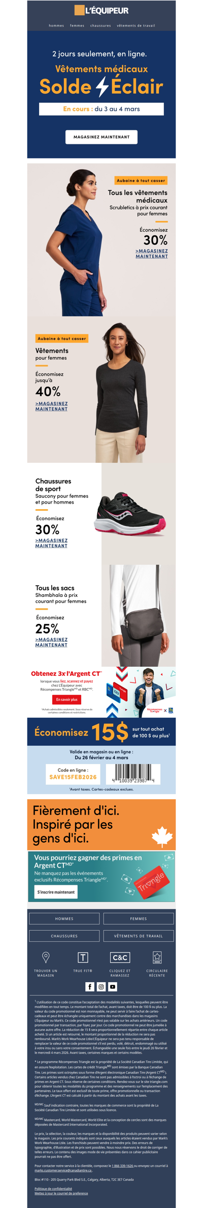 Solde Éclair sur les vêtements médicaux ⚡se termine ce soir