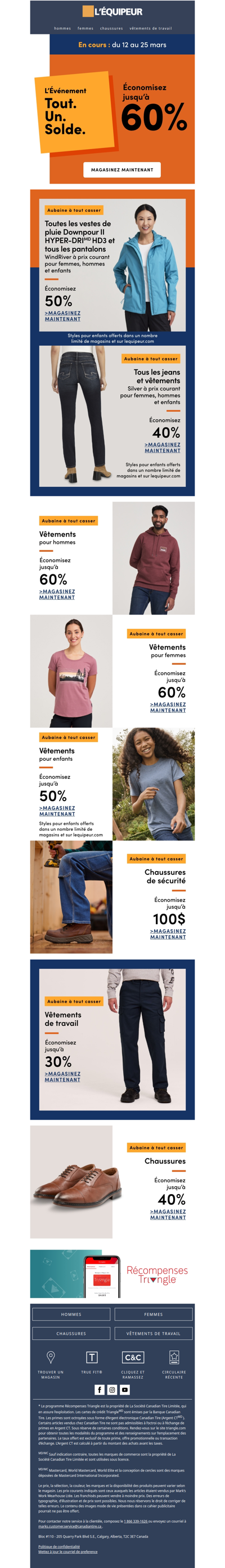 Économisez jusqu’à 60 % — L’Événement Tout. Un. Solde. est en cours 🟧