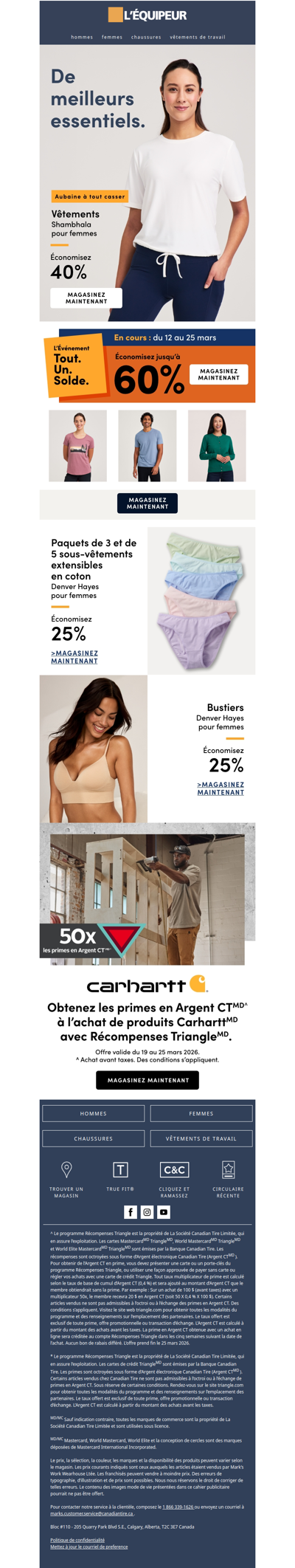 Économisez jusqu’à 40 % sur les vêtements pour femmes 🟧