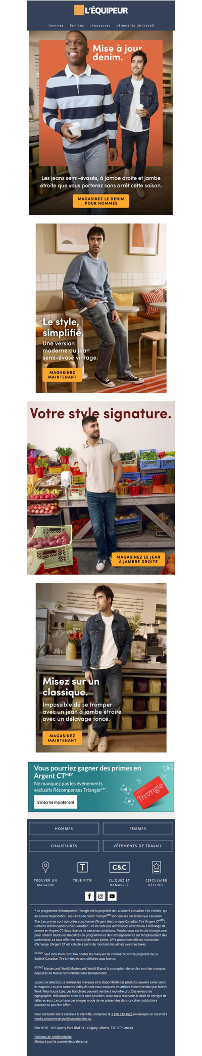 Denim tendance pour le printemps