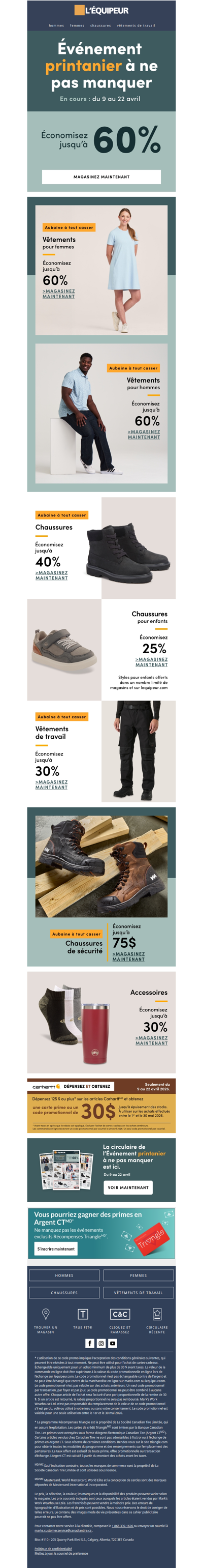 Économisez jusqu’à 60 % : l’Événement printanier à ne pas manquer est en cours 🌱