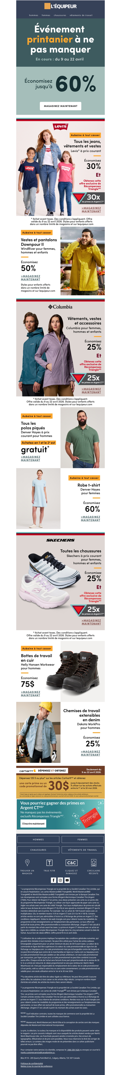 Offres vedettes : Événement printanier à ne pas manquer 🌸