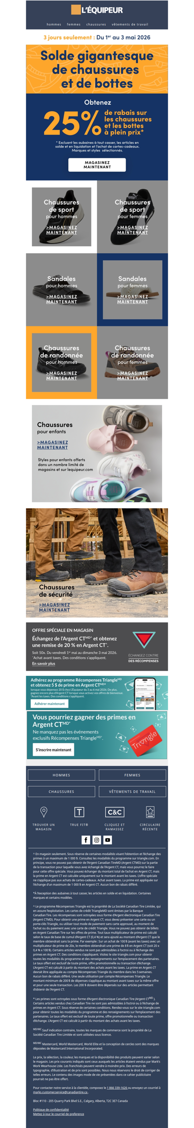 Dernière chance : solde gigantesque de chaussures et de bottes 👟