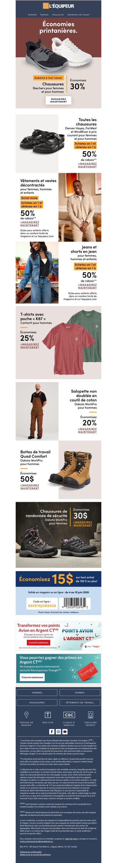 Économisez 30 % sur les chaussures Skechers 👟