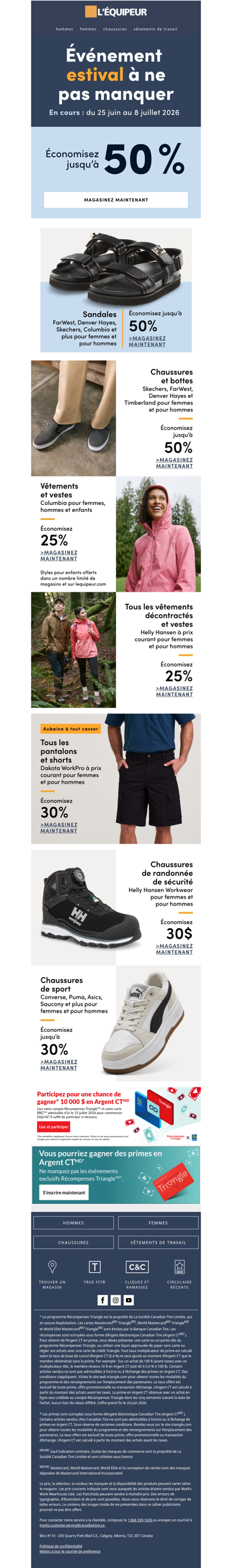 Économisez jusqu’à 50 % — Événement estival à ne pas manquer en cours 🌻