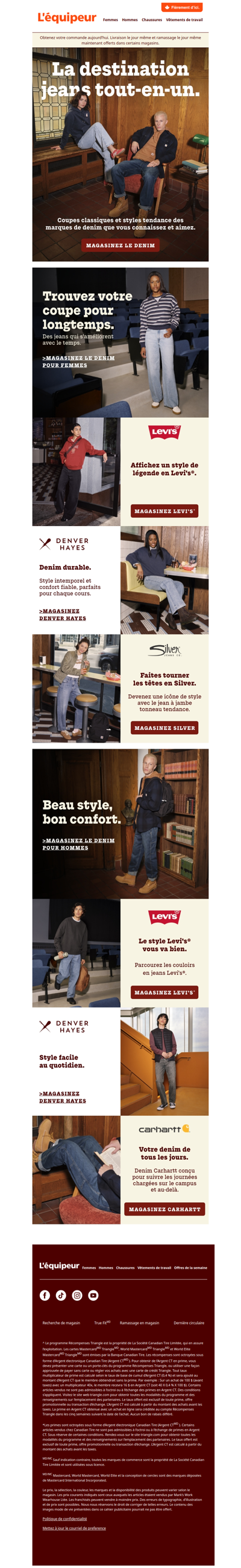 Votre destination jeans tout-en-un