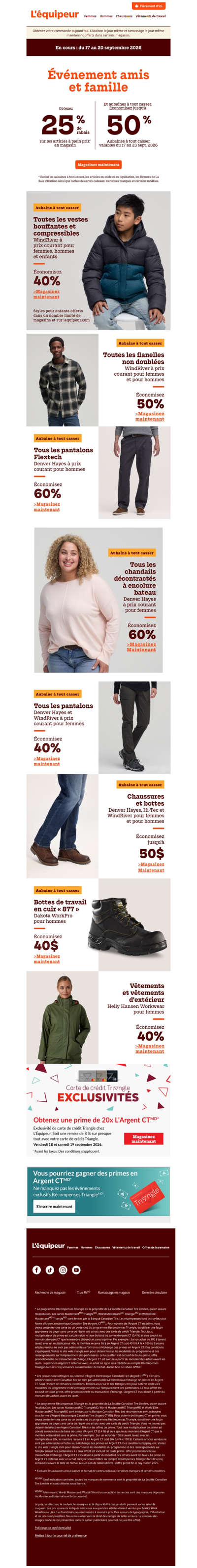 Magasinez les aubaines à tout casser à jusqu’à 60 % de rabais 🟧