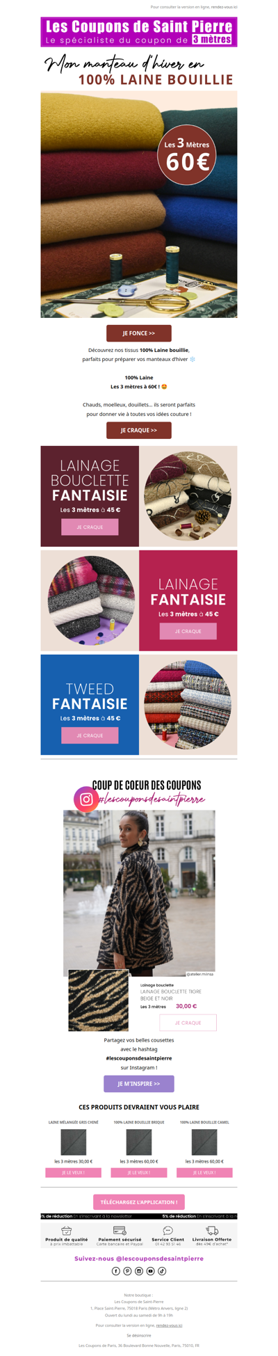 ✂️ Découvrez nos 100% Laines bouillies 🤩