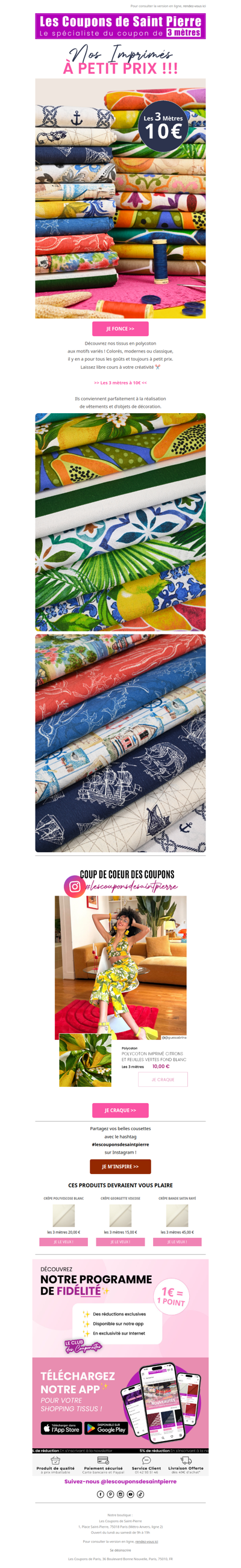 ✂️ Nos Polycotons à petit prix !! 🤩