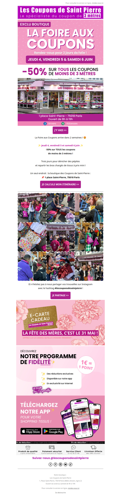 ✂️ La Foire aux Coupons arriiiiive ! 🤩