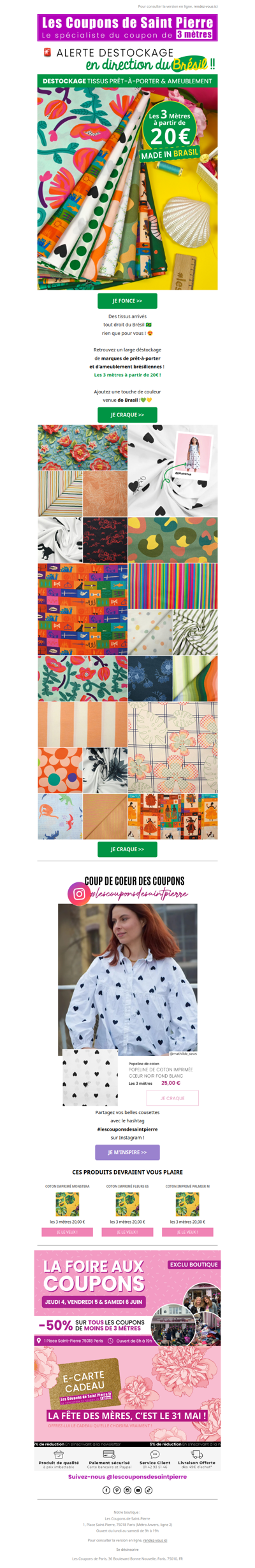 ✂️ Déstockage : le Brésil chez vous ! 🚨🇧🇷