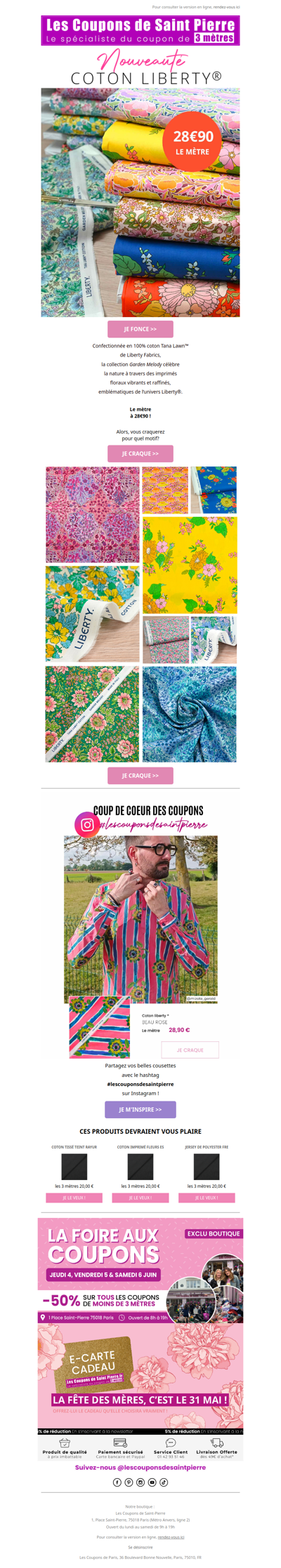 ✂️ Nouveau Liberty® : laissez fleurir votre créativité 🌸