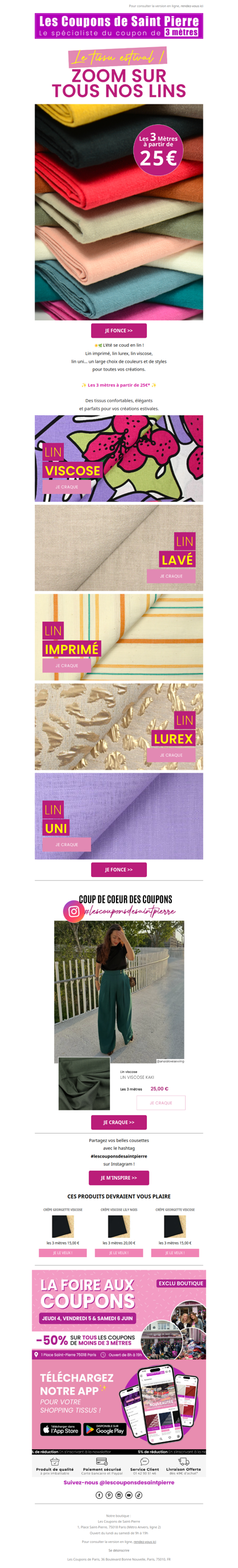 ✂️ Le lin : la star des beaux jours ! ☀️