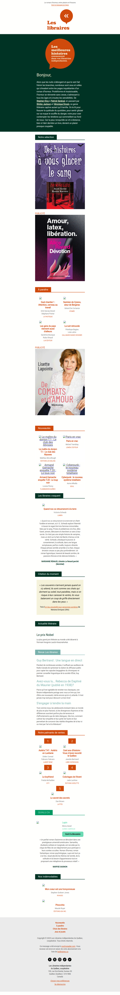 L’horreur en toutes lettres