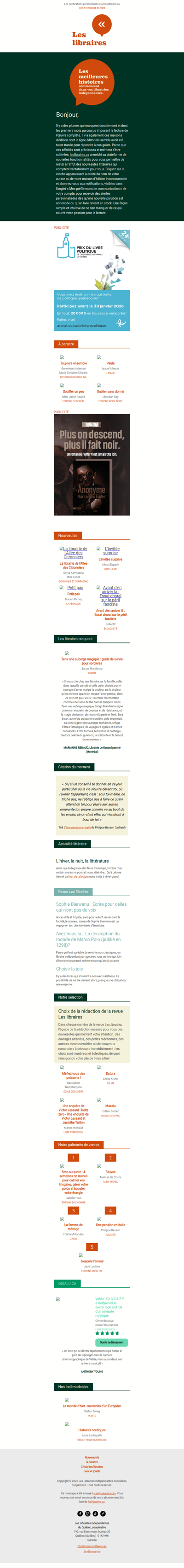 Tout est une question d’affinités (littéraires)!